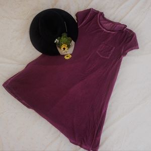 Arizona Jeans Co. Women's Purple T Shirt Dress